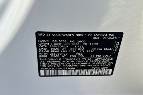 Used 2024 Volkswagen Atlas SE FWD image 33