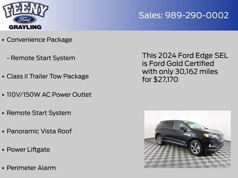 Certified 2024 Ford Edge SEL w/ Convenience Package image 13