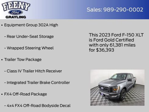 Certified 2023 Ford F150 XLT w/ Equipment Group 302A High image 13