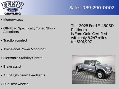 Certified 2025 Ford F450 Platinum w/ FX4 Off-Road Package image 18