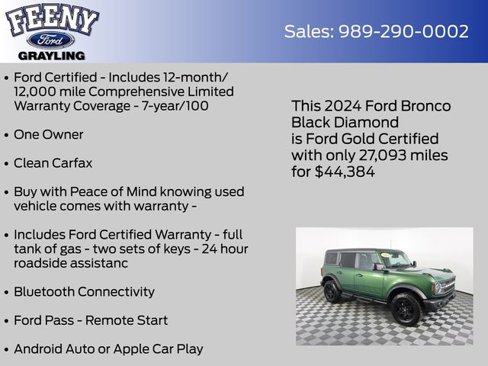 Certified 2024 Ford Bronco Black Diamond image 5