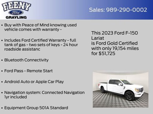 Certified 2023 Ford F150 Lariat w/ FX4 Off-Road Package image 9
