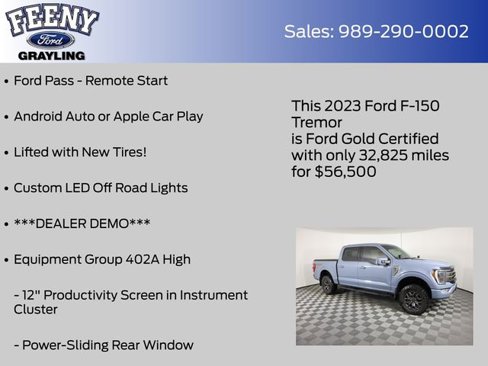 Certified 2023 Ford F150 Tremor w/ Equipment Group 402A High image 9