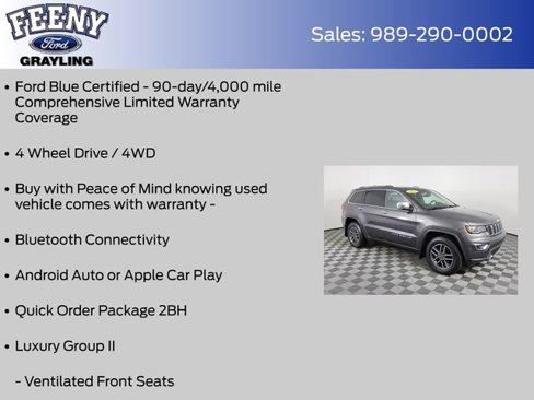 Used 2019 Jeep Grand Cherokee Limited w/ Luxury Group II image 4