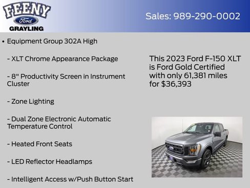 Certified 2023 Ford F150 XLT w/ Equipment Group 302A High image 9