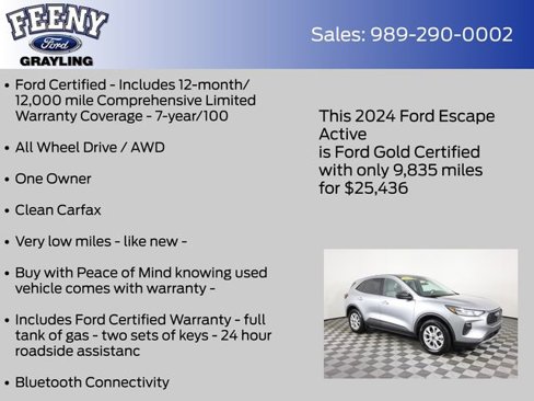 Certified 2024 Ford Escape Active w/ Tech Pack #1 image 5