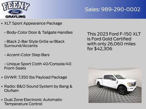 Certified 2023 Ford F150 XLT w/ Equipment Group 302A High image 22