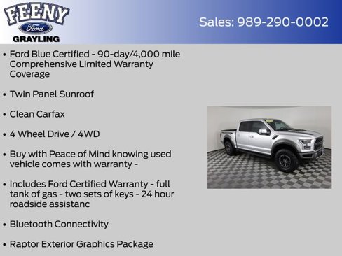 Certified 2019 Ford F150 Raptor w/ Equipment Group 802A Luxury image 4