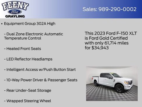 Certified 2023 Ford F150 XLT w/ Equipment Group 302A High image 13