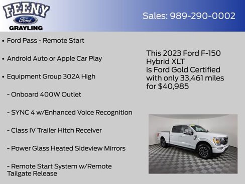 Certified 2023 Ford F150 XLT w/ Equipment Group 302A High image 9