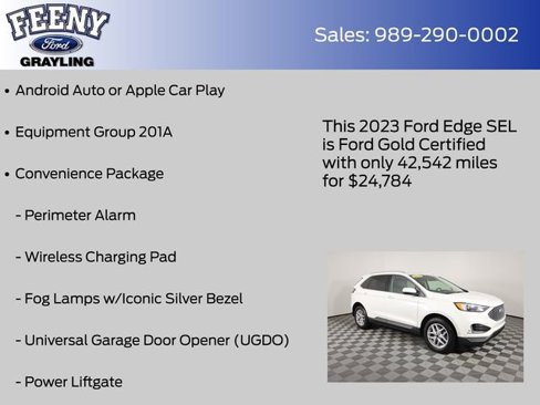 Certified 2023 Ford Edge SEL w/ Convenience Package image 9