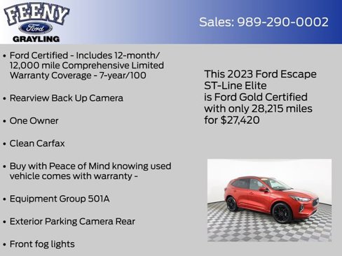 Certified 2023 Ford Escape ST-Line Elite image 5