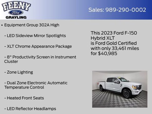 Certified 2023 Ford F150 XLT w/ Equipment Group 302A High image 13
