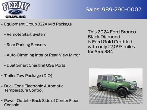 Certified 2024 Ford Bronco Black Diamond image 13