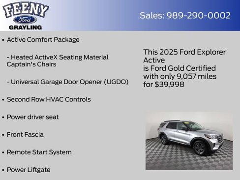 Certified 2025 Ford Explorer Active w/ Active Comfort Package image 12