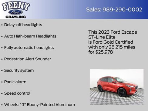 Certified 2023 Ford Escape ST-Line Elite image 9