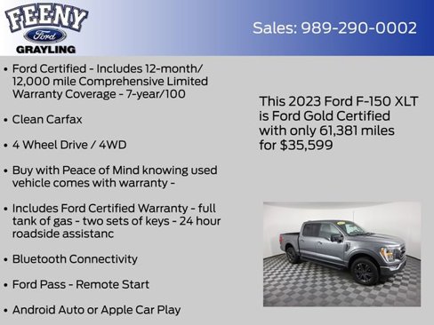 Certified 2023 Ford F150 XLT w/ Equipment Group 302A High image 5