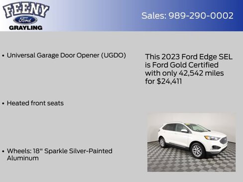 Certified 2023 Ford Edge SEL w/ Convenience Package image 18