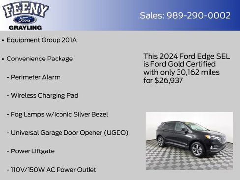 Certified 2024 Ford Edge SEL w/ Convenience Package image 8