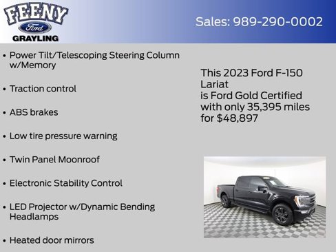 Certified 2023 Ford F150 Lariat w/ Equipment Group 502A High image 13