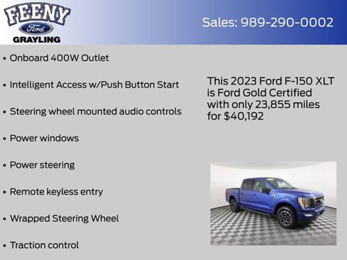 Certified 2023 Ford F150 XLT w/ Equipment Group 302A High image 20