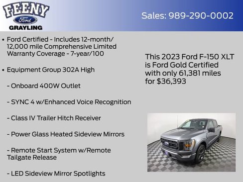 Certified 2023 Ford F150 XLT w/ Equipment Group 302A High image 5