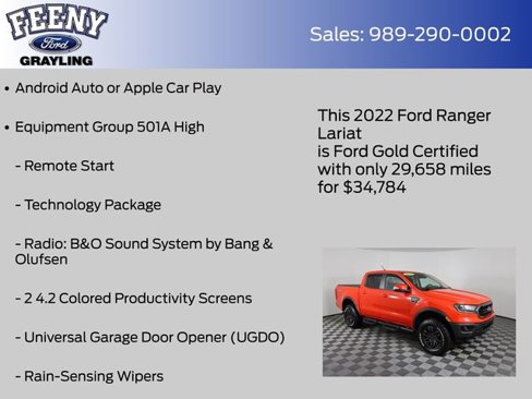 Certified 2022 Ford Ranger Lariat w/ Tremor Off-Road Package image 9