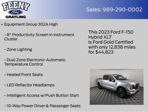 Certified 2023 Ford F150 XLT w/ Equipment Group 302A High image 13