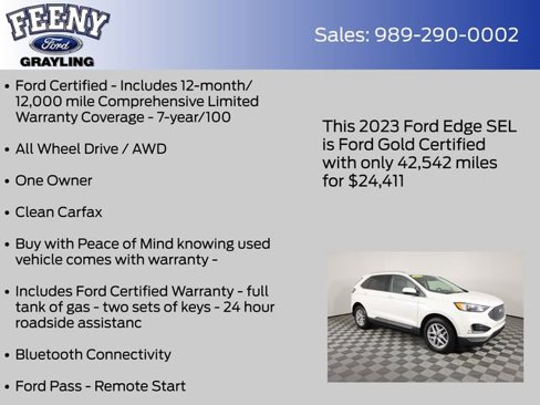 Certified 2023 Ford Edge SEL w/ Convenience Package image 5