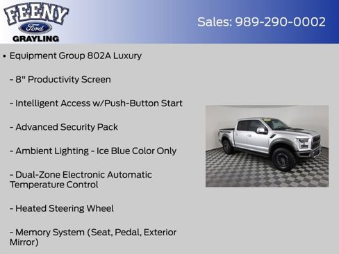 Certified 2019 Ford F150 Raptor w/ Equipment Group 802A Luxury image 16