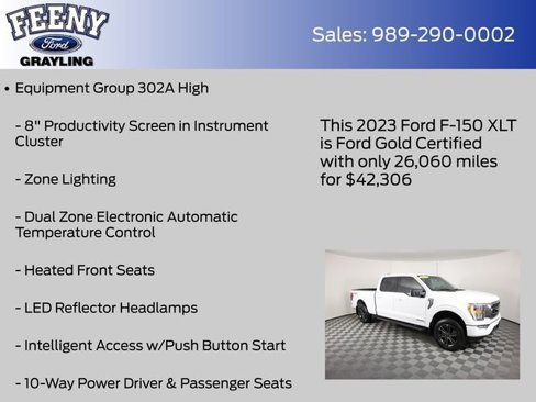 Certified 2023 Ford F150 XLT w/ Equipment Group 302A High image 13