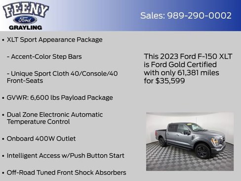 Certified 2023 Ford F150 XLT w/ Equipment Group 302A High image 26