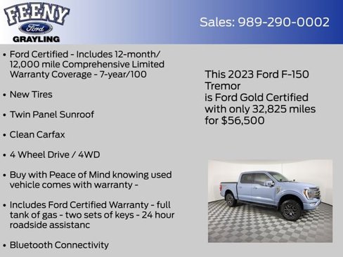 Certified 2023 Ford F150 Tremor w/ Equipment Group 402A High image 5