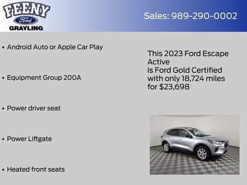Certified 2023 Ford Escape Active image 9