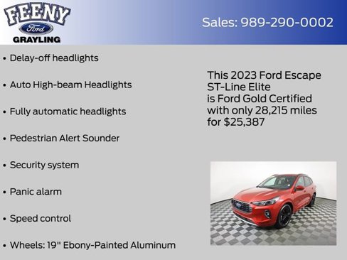 Certified 2023 Ford Escape ST-Line Elite image 8