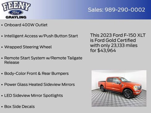 Certified 2023 Ford F150 XLT w/ Equipment Group 302A High image 24