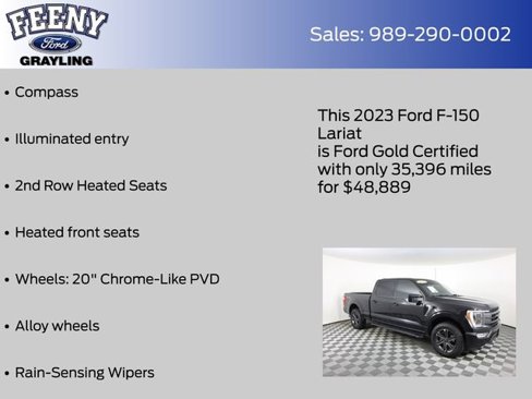 Certified 2023 Ford F150 Lariat w/ Equipment Group 502A High image 20