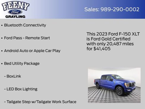 Certified 2023 Ford F150 XLT w/ Equipment Group 302A High image 9