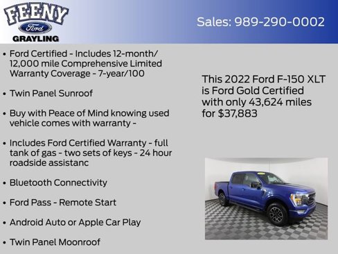 Certified 2022 Ford F150 XLT w/ Equipment Group 302A High image 4
